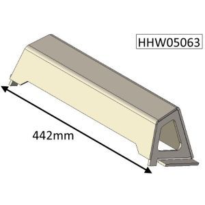 Parkray Consort 5 Slimline (CEvII) Baffle Plate - HHW05063