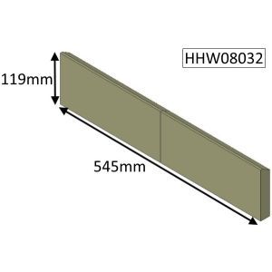 Avalon 8 Slimline Multifuel (CEvII) Rear Fire Brick  - HHW08032