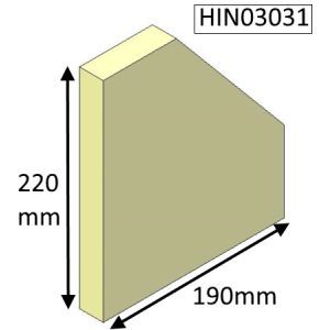 Hunter Inglenook Side (CEvII) Fire Brick - HIN03031