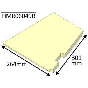 Di Lusso R6 Inset Base Right Hand (Non Eco) Fire Brick - HMR06049R