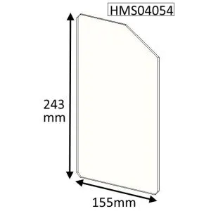 Cleanburn Lovenholm (Double Door) Replacement Glass - HMS04054