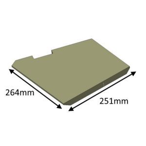 Di Lusso R6 Slimline Inset Base Left Hand (Non Eco) Fire Brick - HMS06049L