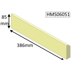 Di Lusso R6 Cube Rear Lower (Non Eco) Fire Brick - HMS06051