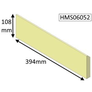 Di Lusso R6 Cube Rear Centre (Non Eco) Fire Brick - HMS06052