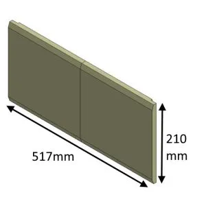Jetmaster 60i and 60i Low Inset Rear (Pre 2017) Fire Brick - K107183
