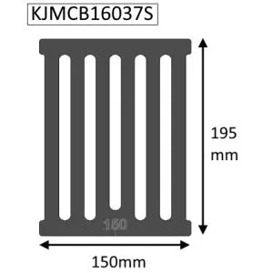 Jetmaster 18" Open Multifuel Basket Grate Bar 150mm - KJMCB16037S