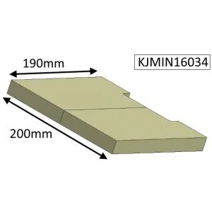 Jetmaster 16i Inset Lower Baffle Brick  - KJMIN16034