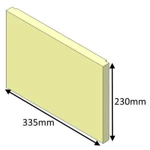 Jetmaster 18i Inset Rear Fire Brick - KJMIN18016