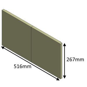 Jetmaster 60i and 60i Low Inset Rear Fire Brick - KJMIN60016