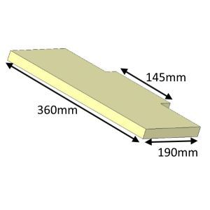 Jetmaster 60i and 60i Low Inset Upper Baffle Brick - KJMIN60027