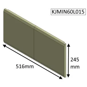 Jetmaster 60i and 60i Low Inset Rear Fire Brick - KJMIN60L015