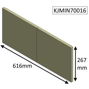 Jetmaster 70i and 70i Low Inset Rear Fire Brick - KJMIN70016