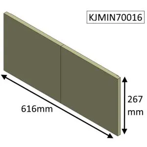 Jetmaster 70i and 70i Low Inset Rear Fire Brick - KJMIN70016