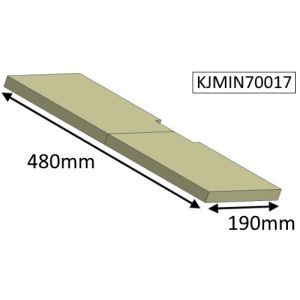 Jetmaster 70i and 70i Low Inset Lower (Post 2016) Baffle Brick - KJMIN70017