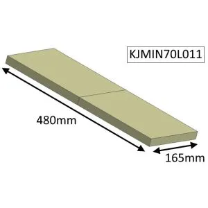 Jetmaster 70i and 70i Low Inset Lower (Post 2016) Baffle Brick - KJMIN70L011