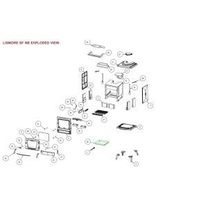 Stanley Lismore Eco Room Heater Stove Front Fire Brick Set [H00225AXX] 