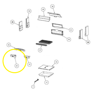 Stanley Lismore Room Heater Front Left Fire Brick