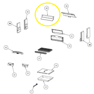 Stanley Lismore Room Heater Roof Protection Plate / Upper Baffle Plate[Z00056AXX]