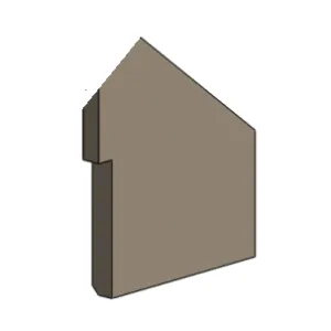 Bilberry Nore Side Fire Brick - Left