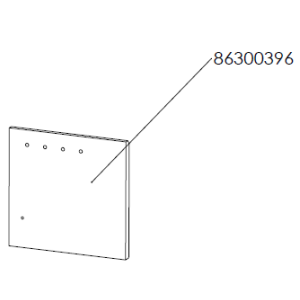 Dik Geurts Ivar 8 Low Eco Design Ready Wood Burning Stove -Rear Brick - Right [86300393]