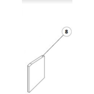 Waterford Stanley Solis 80cm Right Side Fire Brick [LATVERDEKR80]