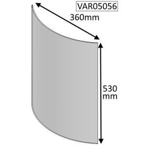 Cleanburn Stromstad Curved (Older Style) Replacement Glass Panel - VAR05056
