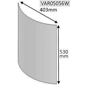 Cleanburn Stromstad Curved (Newer model) Replacement Glass - VAR05056W