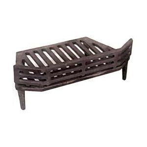 16" W/W Victorian Cast Iron Fire Bottom Grate + Coal Guard 