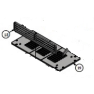Waterford Stanley F900 Ridge A4 Cast Iron Grate Assy [W5 CAST GRATE ASSY]