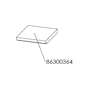 Dik Geurts Aste 5 Low Wood Burning Stove - Bottom Brick Right [86300364]