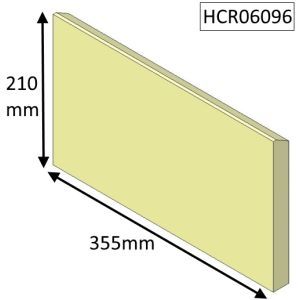 Parkray Consort 4 Wood CEvII Rear Fire Brick - HCR06096