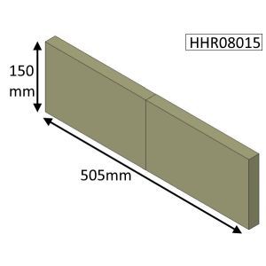 Hunter Herald 8 Slimline Multifuel (MKI) Rear Fire Brick - HHR08015