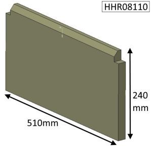 Hunter Herald 8 Wood (MKII) Rear Fire Brick - HHR08110