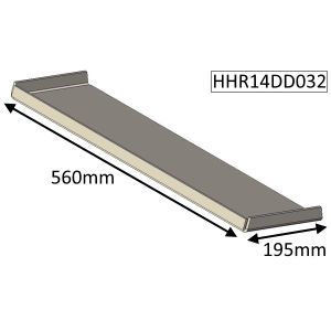 Parkray Consort 15 Double Sided Double Depth (CE and CEvII) Baffle Plate - HHR14DD032