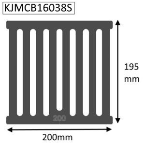 Jetmaster 18" Open Multifuel Basket Grate Bar 200mm - KJMCB16038S