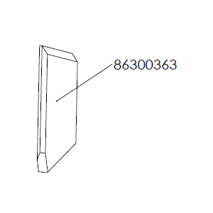 Dik Geurts Aste 5 Low Wood Burning Stove - Side Brick - Right [86300363]