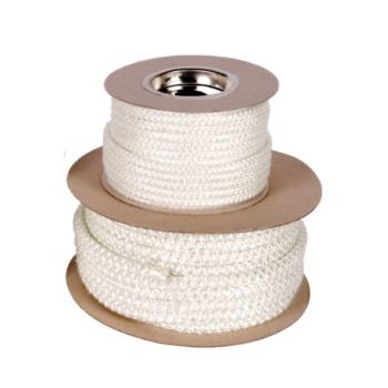 12mm Heat Resistant Stove Fire Rope White - Per Metre