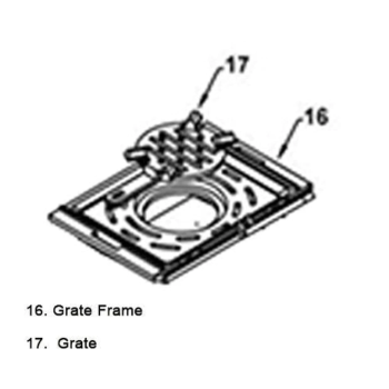 Aga Wren [Non Eco Model] Frame Grate [AF0515-CR