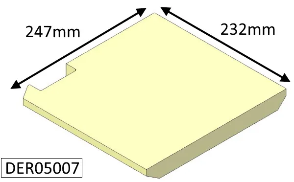 Di Lusso R5 Models Base Left Hand (Eco) Fire Brick - DER05007
