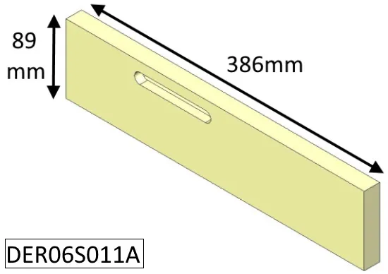 Di Lusso R6 Cube Rear Lower (Eco) Fire Brick - DER06S011