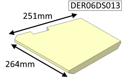 Di Lusso R6 Cube Base Left Hand (Eco) Fire Brick - DER06S013
