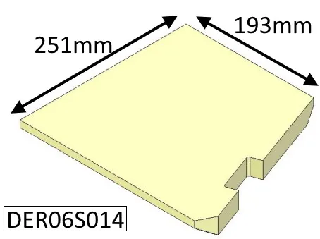 Di Lusso R6 Cube Base Right Hand (Eco) Fire Brick - DER06S014