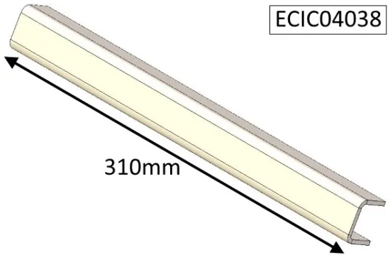 Parkray Aspect 4 Compact (Non Eco) Edge Support Baffle Plate - ECIC04038