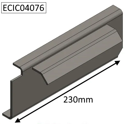 Parkray Aspect 4 Compact (Non Eco) Left Hand Side Plate - ECIC04076