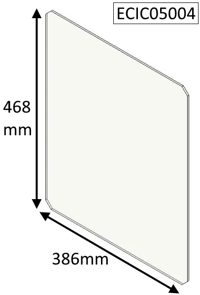 Parkray Aspect 5 Compact 5 (Eco) Replacement Glass - ECIC05004