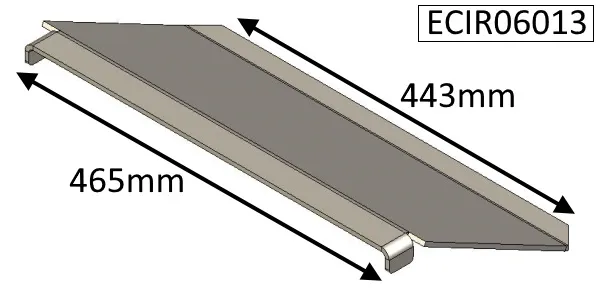 Parkray Aspect 6 (Non Eco) Baffle Plate - ECIR06013