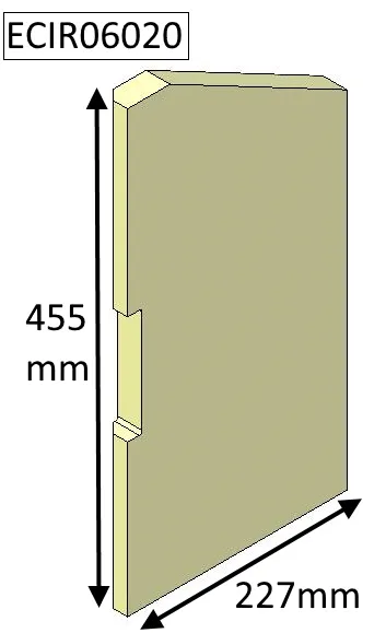 Parkray Aspect 6 (Non Eco) Left Hand Side Fire Brick - ECIR06020