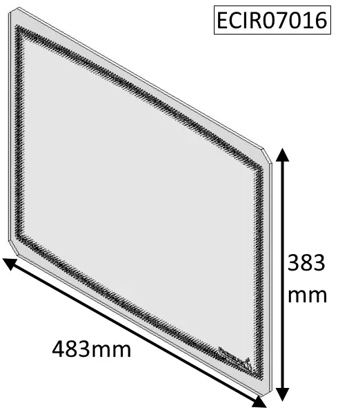 Parkray Aspect 7 (Eco) Replacement Glass - ECIR07016