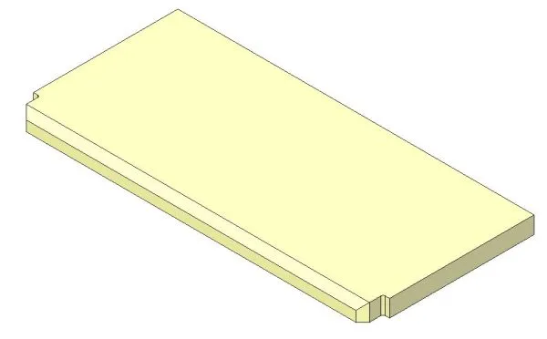 Parkray Aspect 9 Base Fire Brick - ECIR09017