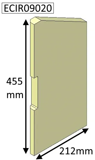 Parkray Aspect 9 Left Hand Side Fire Brick - ECIR09020
